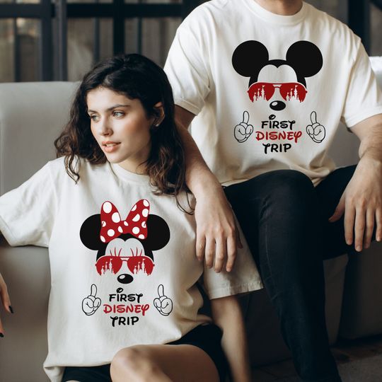 First Disney Trip Shirt, Mickey Couple Shirt