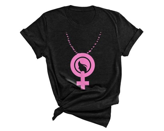 International Woman's Day 2023 8 March Feminist Symbol Pink T-Shirt
