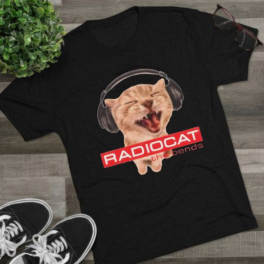 RadioCat Shirt, Meme Cat Shirt, Radiohead Cat The Bends Shirt