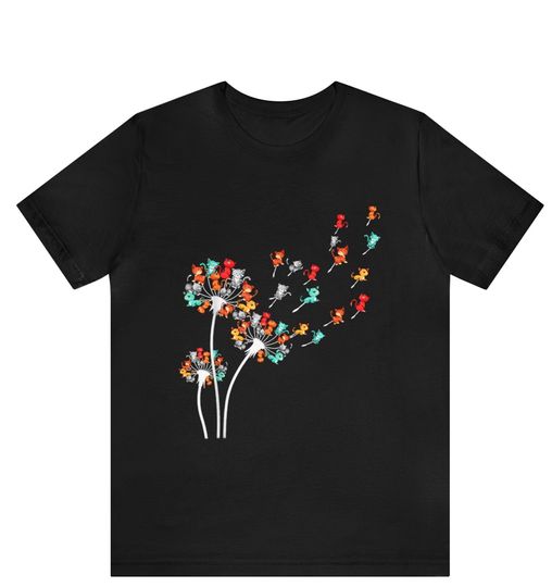 Cats Flower Fly Dandelion T-Shirt