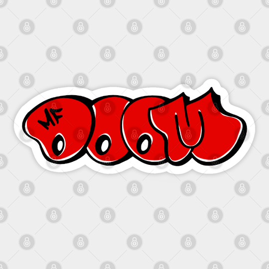 MF Dooom logo - Mf Dooom - Sticker