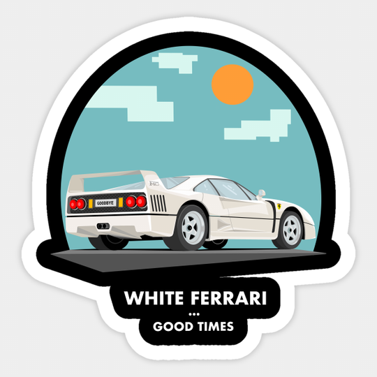 White Ferrari - Frank Ocean - Sticker
