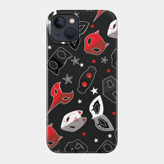 Persona 5 Masks Pattern - Persona 5 - Phone Case