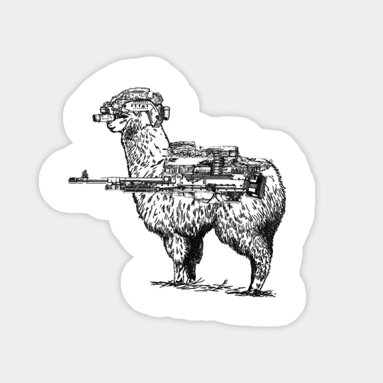 Combat Llama - Tactical - Sticker