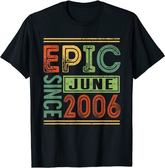 Epic Since June 2007 14 Birthday Outfit Epic Birthday T-Shirt