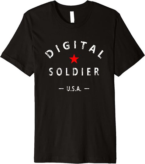 Digital Soldier - American Patriot Keyboard T Shirt