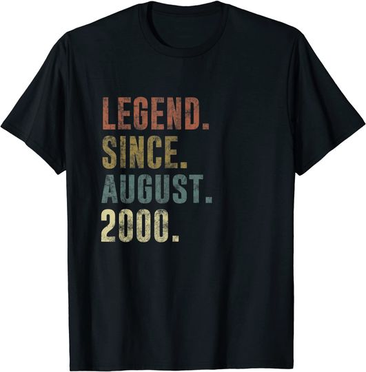 August Birthday Retro T Shirt