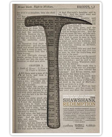 The Shawshank Redemption Hammer Sticker 3"