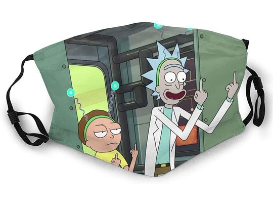 Rick N Morty 3D Animation Mask Very Soft and Breathable