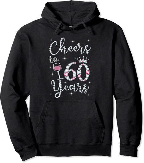 Cheers to 60 Years 1959 60Th Birthday Gift Tee For Womens Hoodie