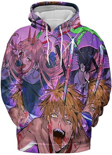 Chainsaw Man 3D Hoodie Pullover