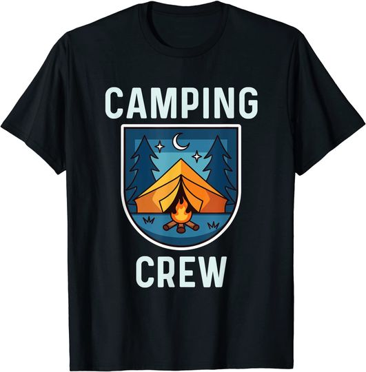 Camping Crew T-Shirt Campfire Tent