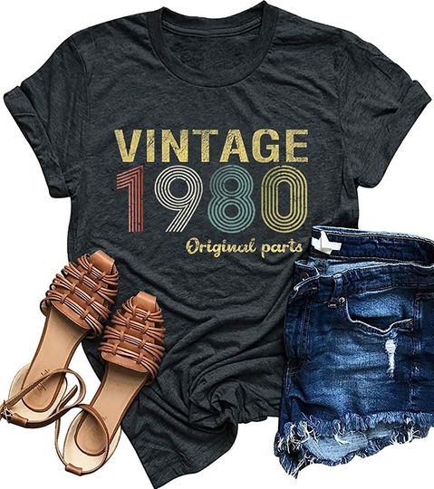 40th Birthday 1980 Original Parts T Shirt