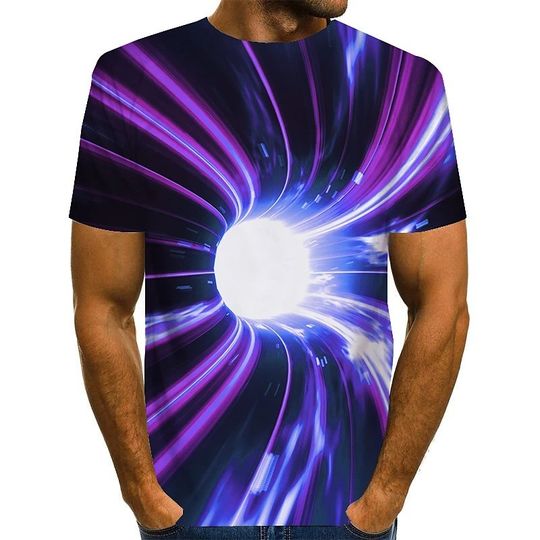 T shirt 3D Print Graphic Optical Illusion Print
