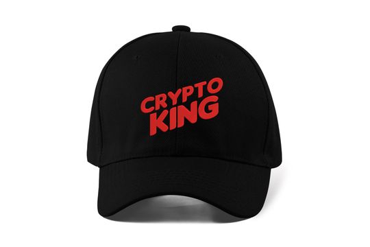 Gorra de Béisbol Crypto King Divertida Bitcoin