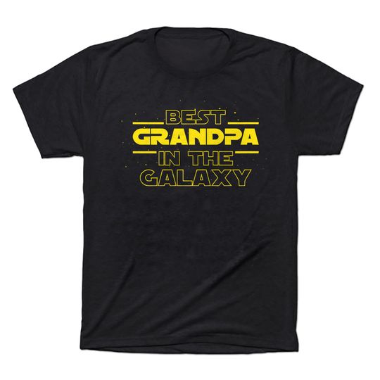 Men's T Shirt Best Grandpa In The Galaxy