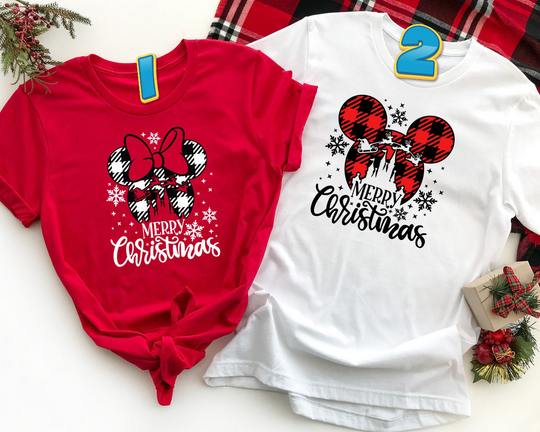 Merry Christmas Disney Matching Family Custom 2023 T-Shirt