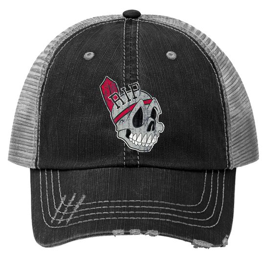 Long Live The Chief Distressed Cleveland Baseball Trucker Hat