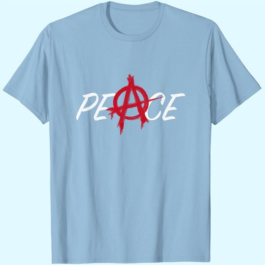 Peace Anarchy Symbol t-shirt for world peace T-Shirt