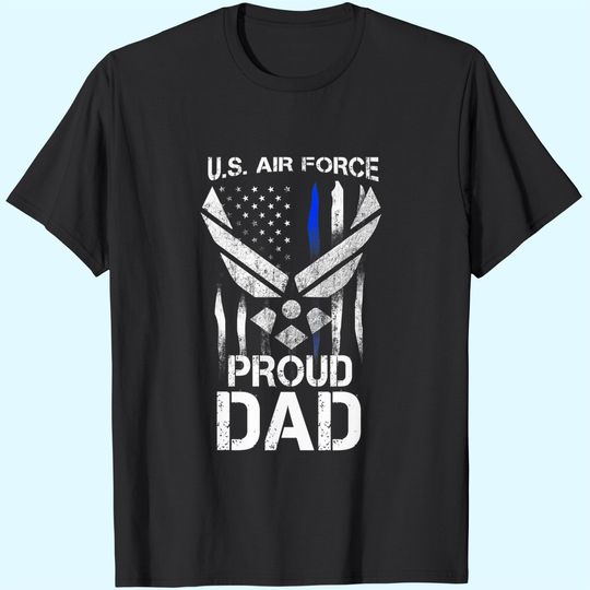 Proud Dad U.S. Air Force Stars Air Force Family Party T Shirt