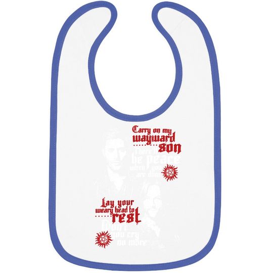 Dean And Sam Winchester Rebellious Sons Baby Bib