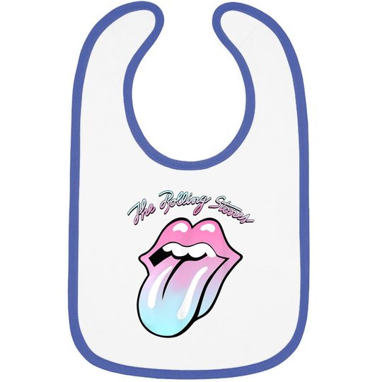 Official Rolling Stones Gradient Tongue Baby Bib