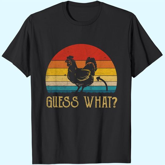 Vintage Guess What Chicken Butt T-Shirt Farm Farmer Funny T-Shirt