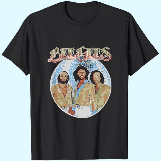 Bee Gees Classic Rock Band Logo T Shirt