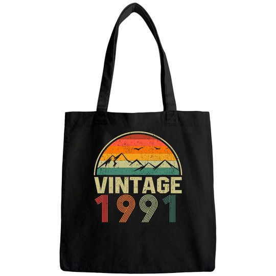30th Birthday Gift Idea, Vintage 1991, Birthday Classic Tote Bag