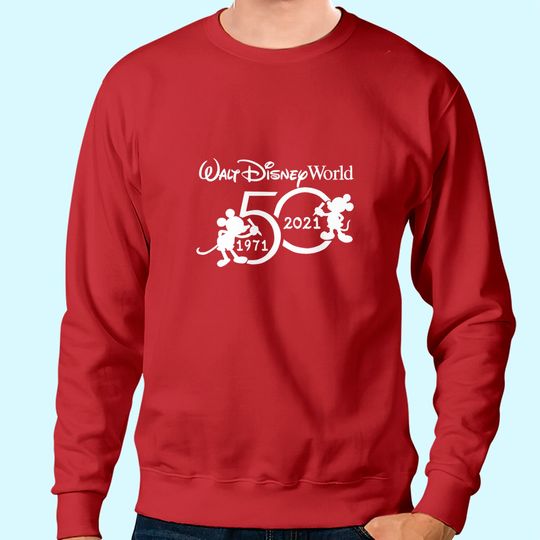 Disney Magic Kingdom 50th Anniversary Mickey Minnie Family Sweatshirt