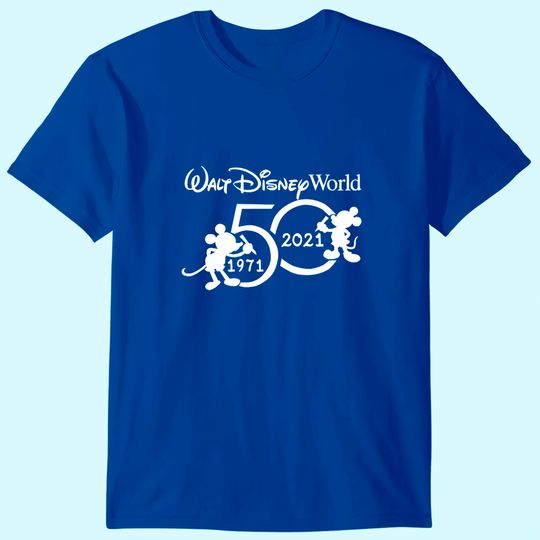 Disney Magic Kingdom 50th Anniversary Mickey Minnie Family T Shirt