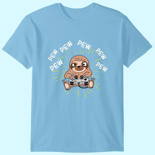 Pew Gamer Sloth Gaming T-Shirt