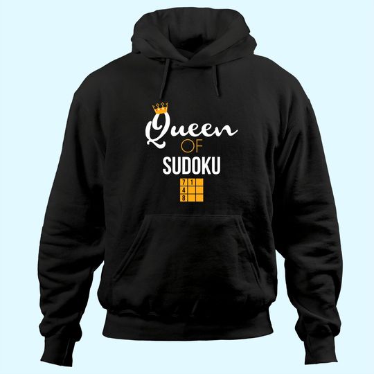 Queen of Sudoku Number Place Puzzle Sudoku Player Hoodie