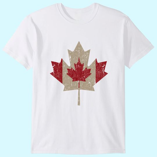 Vintage Canada Flag Shirt Maple Leaf Canadian Pride T-Shirt