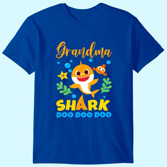 Grandma Shark Gift Baby Shark Family Matching T-Shirt