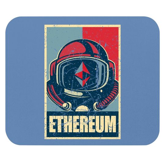 Retro Vintage Ethereum Mouse Pad Clothing Eth Mouse Pad