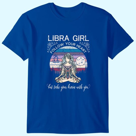 Libra Girl Retro Zodiac T Shirt