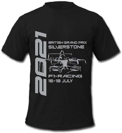 F1 Silverstone British Grand Prix 2021 Formula One GP Racing Men's T-Shirt