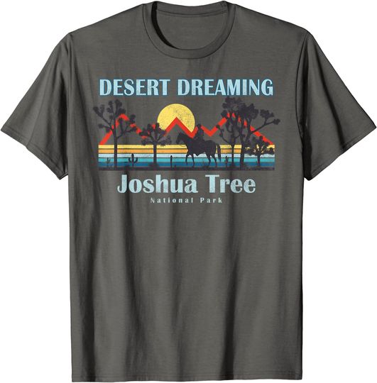 Vintage Retro Style Desert Dream Joshua Tree National Park T-Shirt