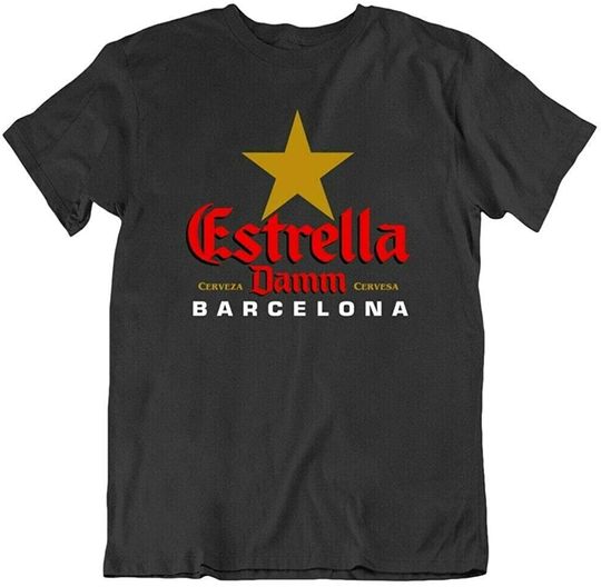 Estrella Damm Barcelona Camiseta Unisex para Los Amantes de La Cerveza