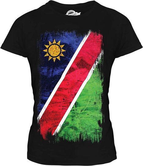 CandyMix Women's Namibia Grunge Flag T Shirt
