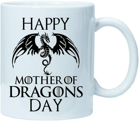 Feliz Día de la Madre de los Dragones Taza