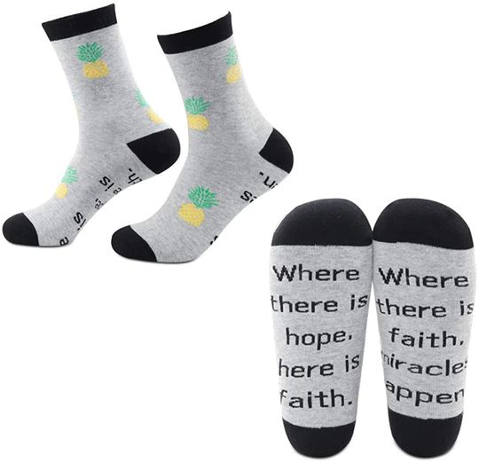 2 Pairs socks Gifts Warrior Pineapple Transfer Day TTC Gift Infertility Awareness