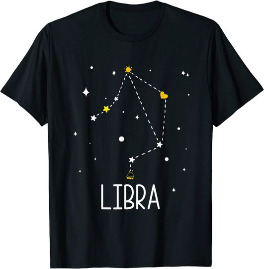 Libra Constellation Zodiac Sign T Shirt