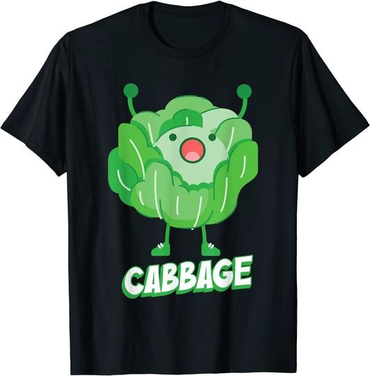 Cabbage With Arms Heathy Vegetables T-Shirt