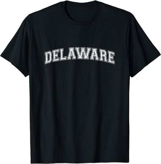Vintage University Delaware Distressed T Shirt