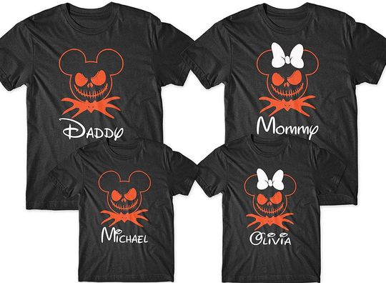 Disney Halloween Family Custom T Shirt