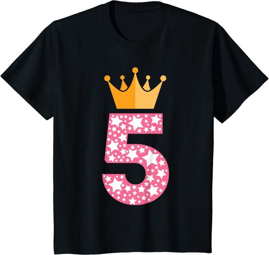 Cute 5th Birthday Crown T-Shirt