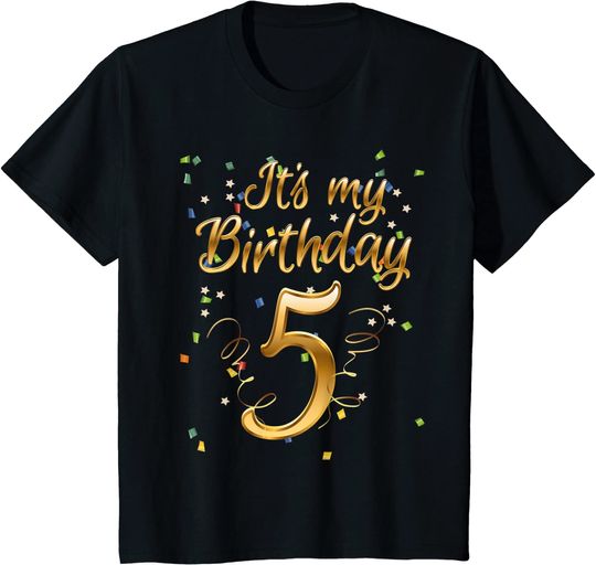 It's My 5th Birthday T-Shirt