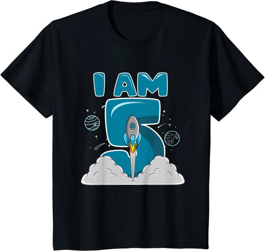 I Am 5 5th Birthday T-Shirt